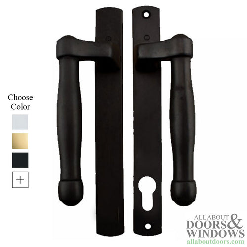 Hoppe Sliding Patio Door Handle Set with L Shape Handle Active Non Keyed - Hoppe Sliding Patio Door Handle Set with L Shape Handle Active Non Keyed