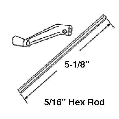 5/16 inch Hex Drive Bar, 8-5/8  length - Discontinued - 5/16 inch Hex Drive Bar, 8-5/8  length - Discontinued