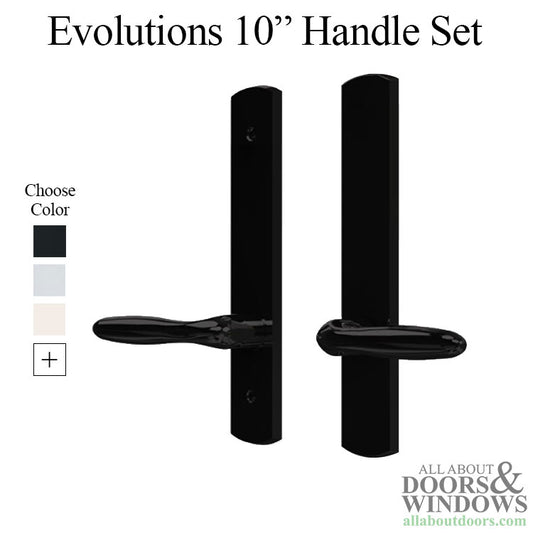 Evolutions 10" Curve Top Non-Keyed Handle Hardware for Passive Hinged Door