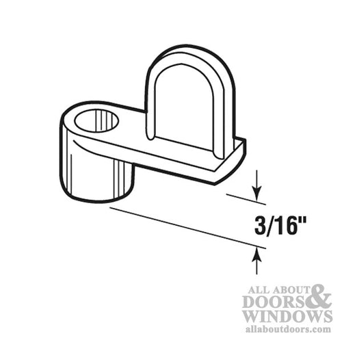 Diecast Screen Clip, Zinc - 3/16 offset - 12 Pack - Diecast Screen Clip, Zinc - 3/16 offset - 12 Pack