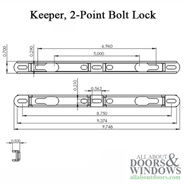 Strike Plate Keeper 3/4