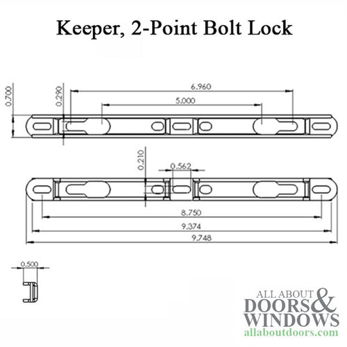 Strike Plate Keeper 3/4