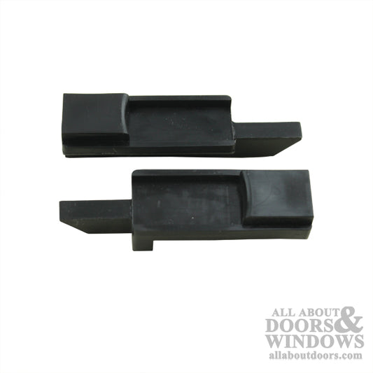Peerless Tilt Latch, Handed, Pair - Black Plastic
