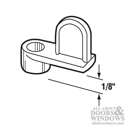 Diecast Screen Clips - 1/8 In - White - 12 Pack - Diecast Screen Clips - 1/8 In - White - 12 Pack