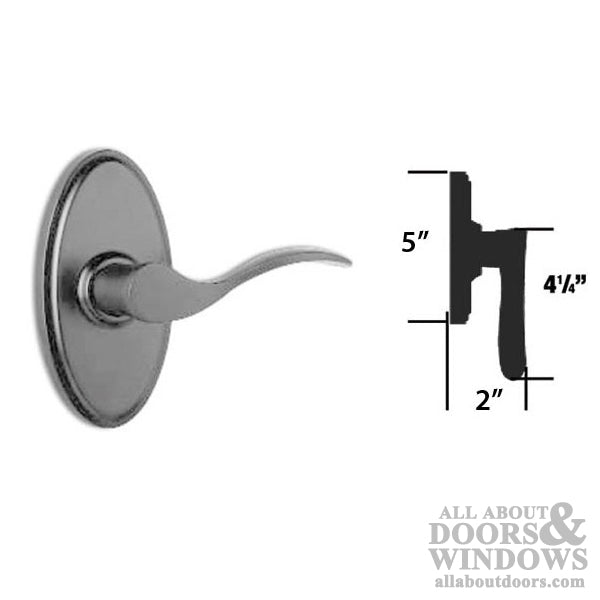 Weslock Bordeau Dummy Door Lever Right Handed Weathered Pewter Dummy Handle - Weslock Bordeau Dummy Door Lever Right Handed Weathered Pewter Dummy Handle