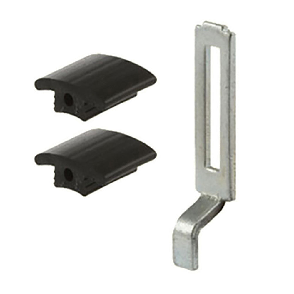 Steel Latch Strike with 2  Top Vinyl Guides for Sliding Screen Door - Steel Latch Strike with 2  Top Vinyl Guides for Sliding Screen Door