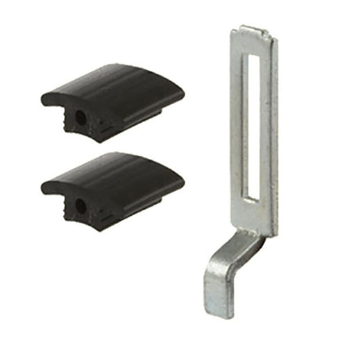 Steel Latch Strike with 2  Top Vinyl Guides for Sliding Screen Door - Steel Latch Strike with 2  Top Vinyl Guides for Sliding Screen Door