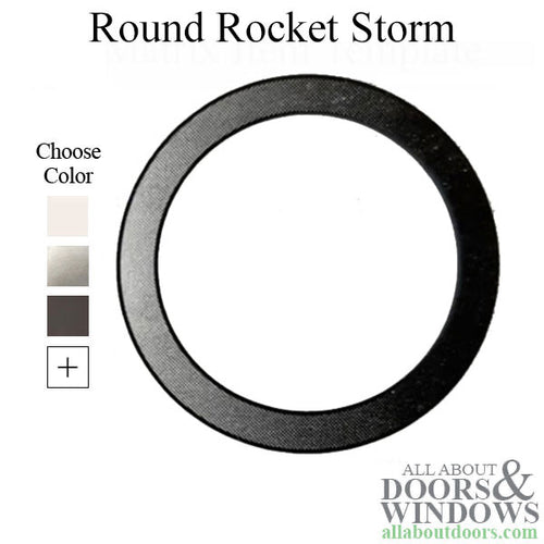 Round Rocket Storm  Window w/ Flange - Round Rocket Storm  Window w/ Flange