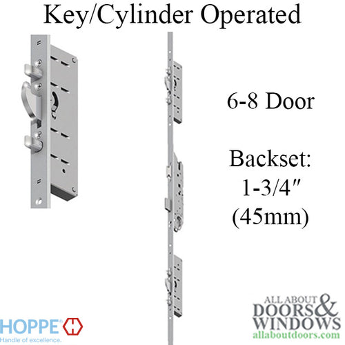 Hoppe 24mm Key Operated Multipoint Lock - 1-3/4