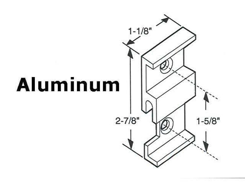 Keeper - Sliding Patio Door, Extruded Aluminum - Aluminum - Keeper - Sliding Patio Door, Extruded Aluminum - Aluminum