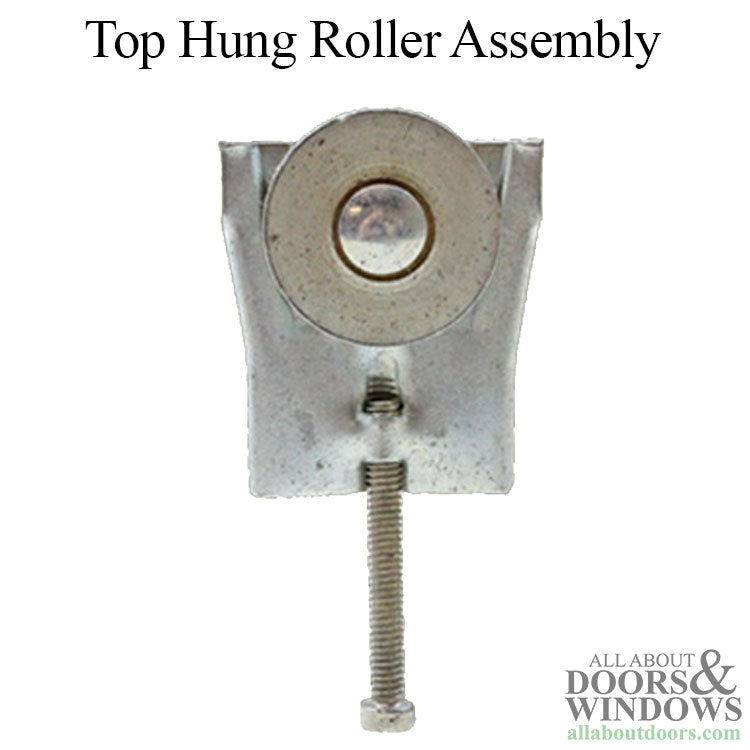 Discontinued - Top Hung Roller Assembly with 1 Inch Steel Wheel for Sliding Screen Door - Discontinued - Top Hung Roller Assembly with 1 Inch Steel Wheel for Sliding Screen Door