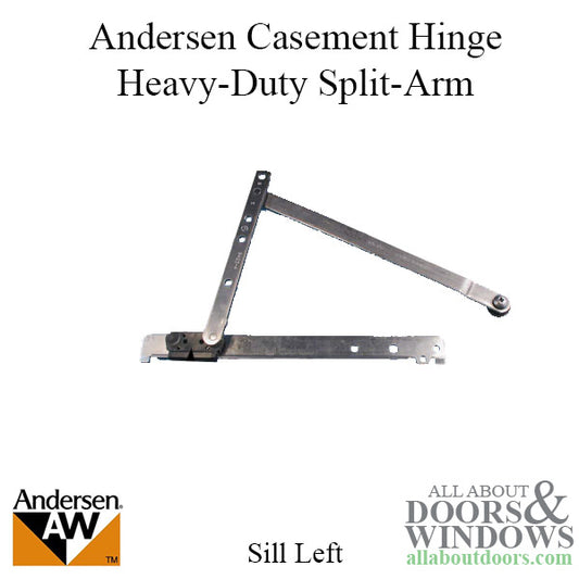 Andersen Enhanced Casement Hinge, Heavy Duty Split Arm, Sill- Le