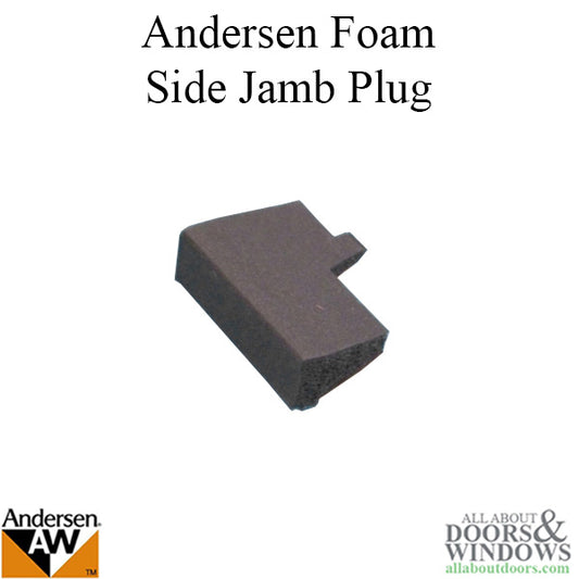 Plug, foam operating side jamb.