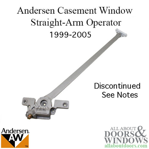 Andersen Straight Arm Operator, 1995-98 Enhanced #2, Right - Discontinued - Andersen Straight Arm Operator, 1995-98 Enhanced #2, Right - Discontinued