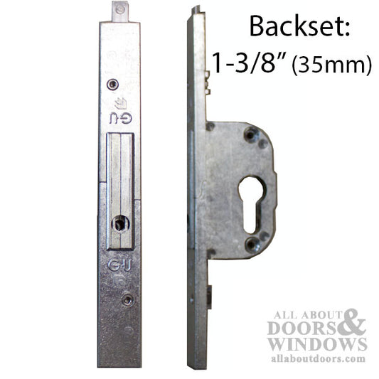 Lock with cylinder Bore 1-3/8" (35mm) backset