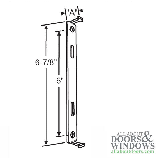 Thermoplast Dual Locking Keeper for Sliding Patio Doors - Thermoplast Dual Locking Keeper for Sliding Patio Doors