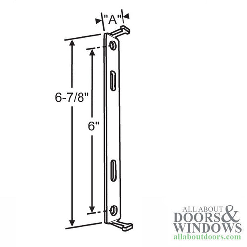 Thermoplast Dual Locking Keeper for Sliding Patio Doors - Thermoplast Dual Locking Keeper for Sliding Patio Doors