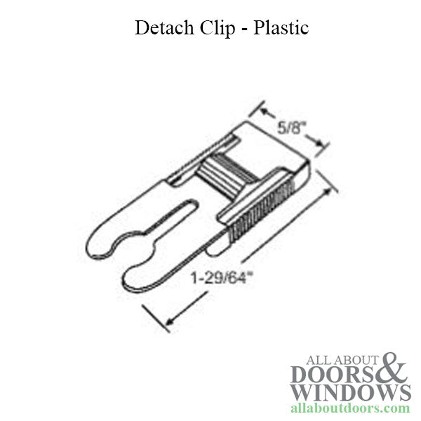 Truth Hardware Plastic Detach Clip For Awning and Casement Windows Black Clip - Truth Hardware Plastic Detach Clip For Awning and Casement Windows Black Clip