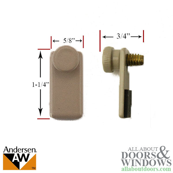 Storm Door Clip - Flat with Thumb Screw - Storm Door Clip - Flat with Thumb Screw