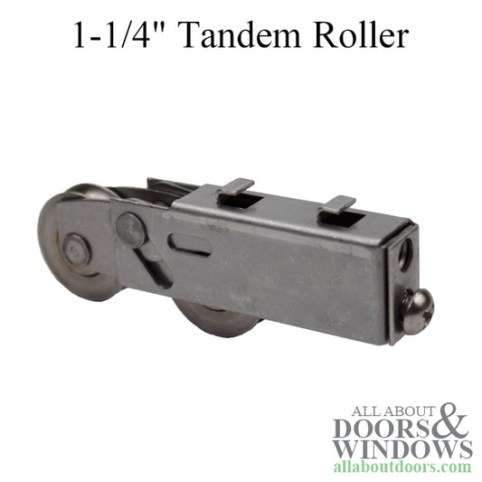 Sliding Patio Door Roller Assembly Steel Housing 1.25 Inch Steel Wheel Diameter