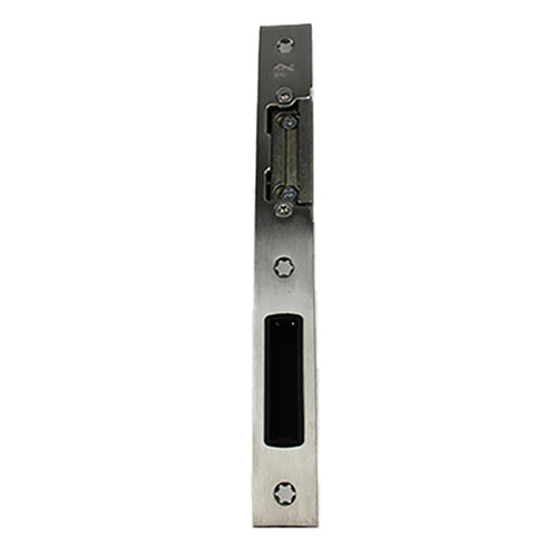 Hoppe Latch & Deadbolt Strike, Key Operated Lock,  Left Hand - Stainless Steel - Hoppe Latch & Deadbolt Strike, Key Operated Lock,  Left Hand - Stainless Steel
