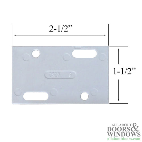 Sliding Patios Door Keeper Shim Plastic 1-1/2