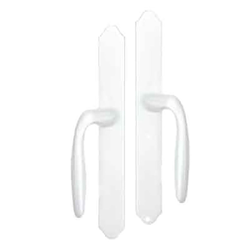 HOPPE HLS 9000 Sliding Door Handle Set Verona Lever Fixed Dummy White - HOPPE HLS 9000 Sliding Door Handle Set Verona Lever Fixed Dummy White