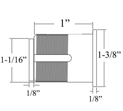 Mortise Cylinder, 1-1/8 Schlage 6-Pin SC4 - Oil Rubbed Bronze - Mortise Cylinder, 1-1/8 Schlage 6-Pin SC4 - Oil Rubbed Bronze