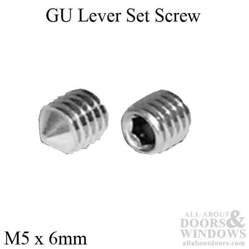 GU Set Screw For Lever Set, M5X6 - GU Set Screw For Lever Set, M5X6