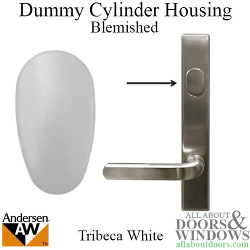 Blemished Dummy Cylinder Housing, Andersen Tribeca Series - White - Blemished Dummy Cylinder Housing, Andersen Tribeca Series - White