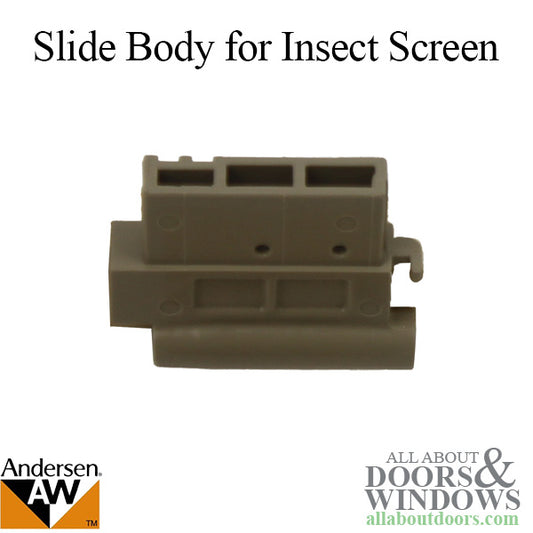 Andersen Frenchwood Gliding Doors - Slide Body - Retractable Insect Screen - Left - Sandtone