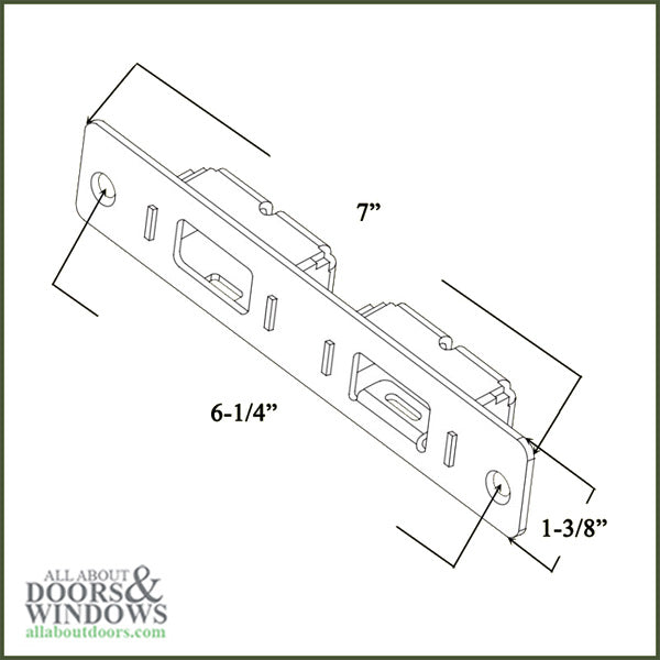 Andersen Receiver Head (PA) and Sill (AP) - Flush Bolt - Andersen Receiver Head (PA) and Sill (AP) - Flush Bolt