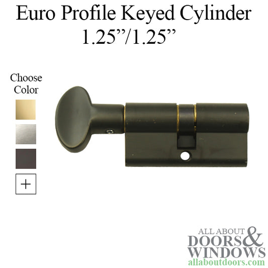 Euro Profile Cylinder 31/31, Schlage Keyway - Choose Color