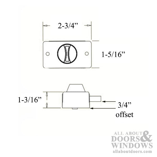 Georgian Storm Door Handle with Deadbolt for Storm Doors - Georgian Storm Door Handle with Deadbolt for Storm Doors