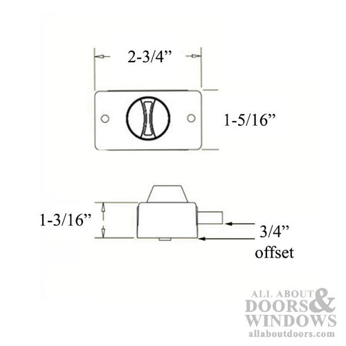 Georgian Storm Door Handle with Deadbolt for Storm Doors - Georgian Storm Door Handle with Deadbolt for Storm Doors
