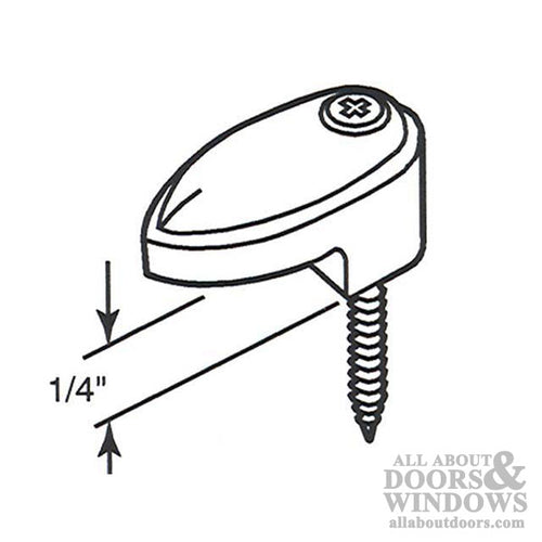 Plastic Mirror Clip 1/4 Inch - Plastic Mirror Clip 1/4 Inch