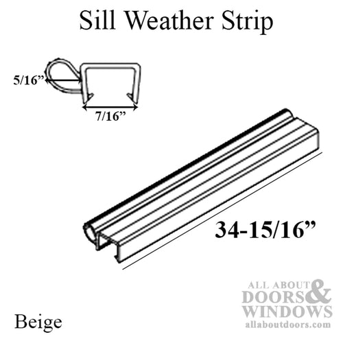 Marvin Integrity Weatherstrip V2026 Sill Weatherstrip 34.9375 Inch Weather Seal - Marvin Integrity Weatherstrip V2026 Sill Weatherstrip 34.9375 Inch Weather Seal