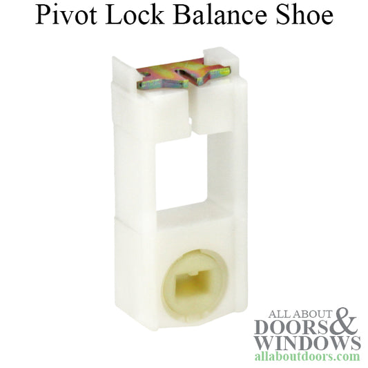 Pivot Lock Balance Shoe, Tilt Window, Small, White  Cam