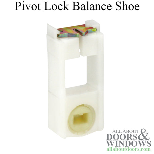 Pivot Lock Balance Shoe, Tilt Window, Small, White  Cam - Pivot Lock Balance Shoe, Tilt Window, Small, White  Cam