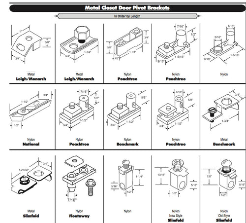 Leigh Pivot Bracket - Metal Bi-fold door - Leigh Pivot Bracket - Metal Bi-fold door