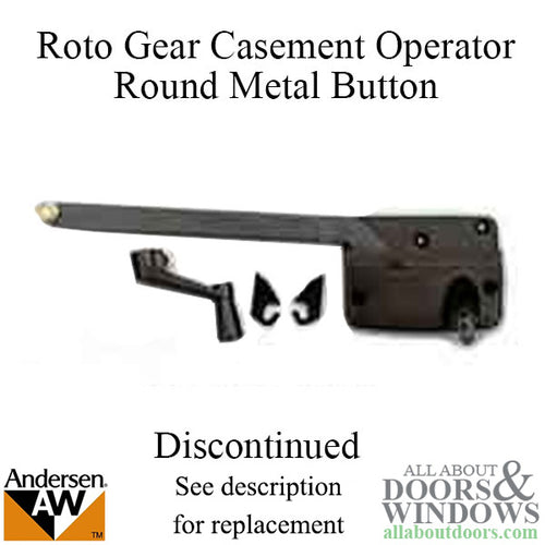 Discontinued Left Hand, Casement, 8-Inch   Arm - Bronze - Discontinued Left Hand, Casement, 8-Inch   Arm - Bronze