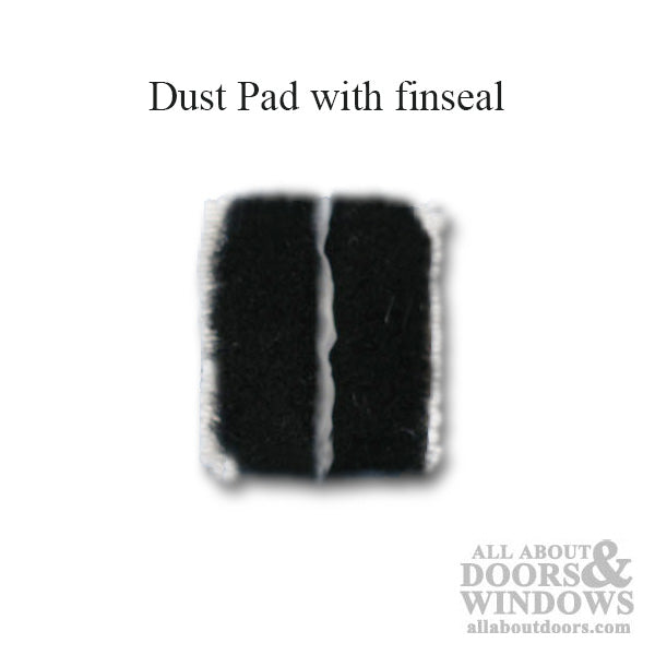 Dust/ Corner Pad, 1-1/4 x 1-1/2, Adhesive Back - Black - Dust/ Corner Pad, 1-1/4 x 1-1/2, Adhesive Back - Black