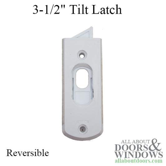 Tilt Latch, 2-1/2" screws, Reversible, Non-Handed - White