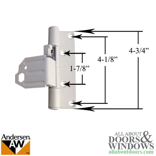 Andersen Adjustable Hinge Leaf For Frenchwood Outswing Double Doors Right Hinge - Andersen Adjustable Hinge Leaf For Frenchwood Outswing Double Doors Right Hinge