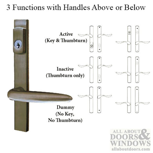 G-U Torino Handle & 30mm Plate, Zamac, Active, Key & Thumbturn (Handle Below Cylinder) Choose Color - G-U Torino Handle & 30mm Plate, Zamac, Active, Key & Thumbturn (Handle Below Cylinder) Choose Color