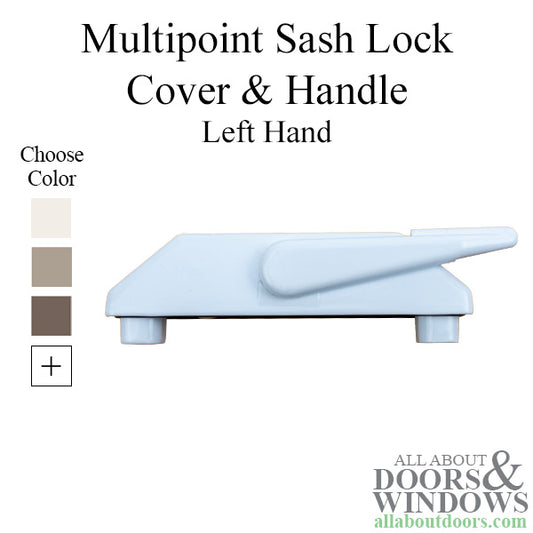 Multi-Point Sash Lock Cover and Handle,  Left Hand  - Choose Color