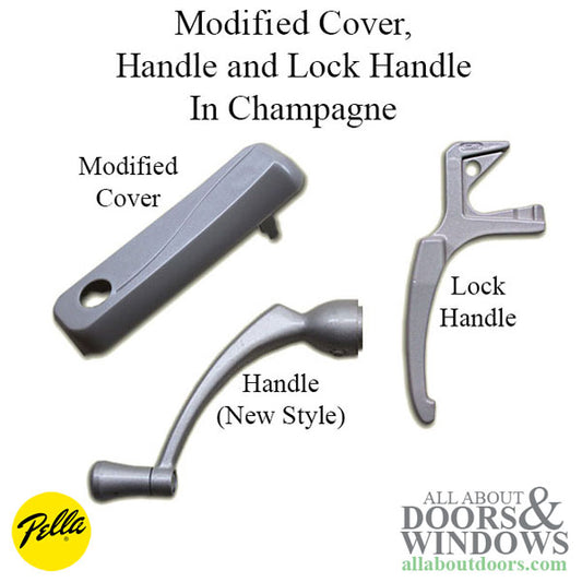 Left Modified Flat Cover - Handle - Lock Handle - Choose Color