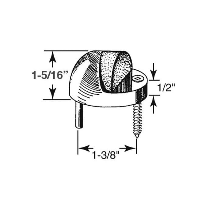 Floor Stop - Dome - 1-5/16 Inch - Choose Color - Floor Stop - Dome - 1-5/16 Inch - Choose Color