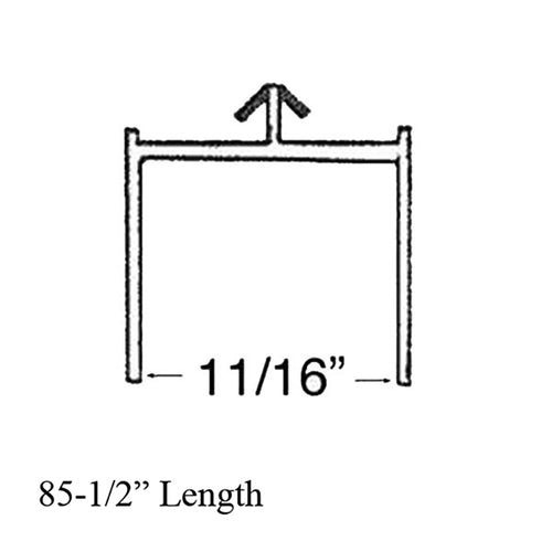 Screen Channel Head Track for Sliding Door 85-1/2