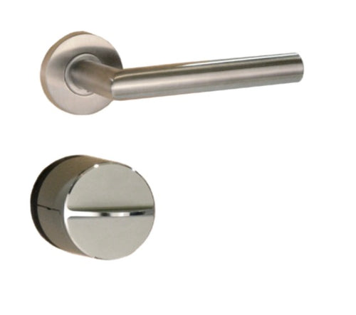 Danalock V3 Smart Lock , Interior Cylinder Trim - Satin Chrome - Danalock V3 Smart Lock , Interior Cylinder Trim - Satin Chrome